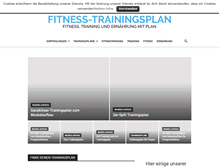 Tablet Screenshot of fitness-trainingsplan.de